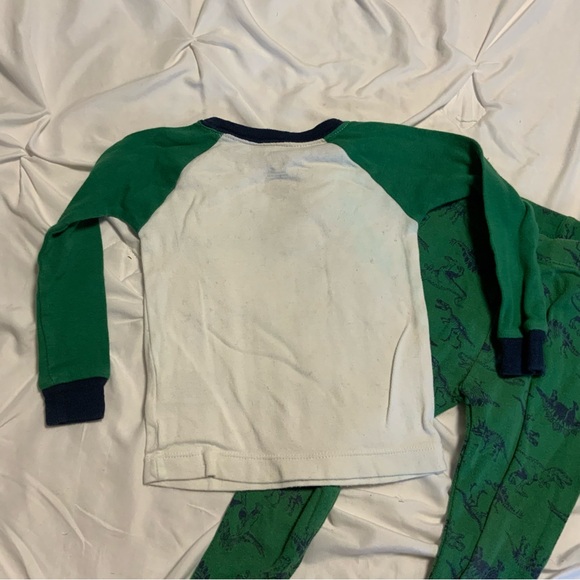 Pick any 5 for $15 Green and Blue Dinosaur Pajama Set - Picture 5 of 8